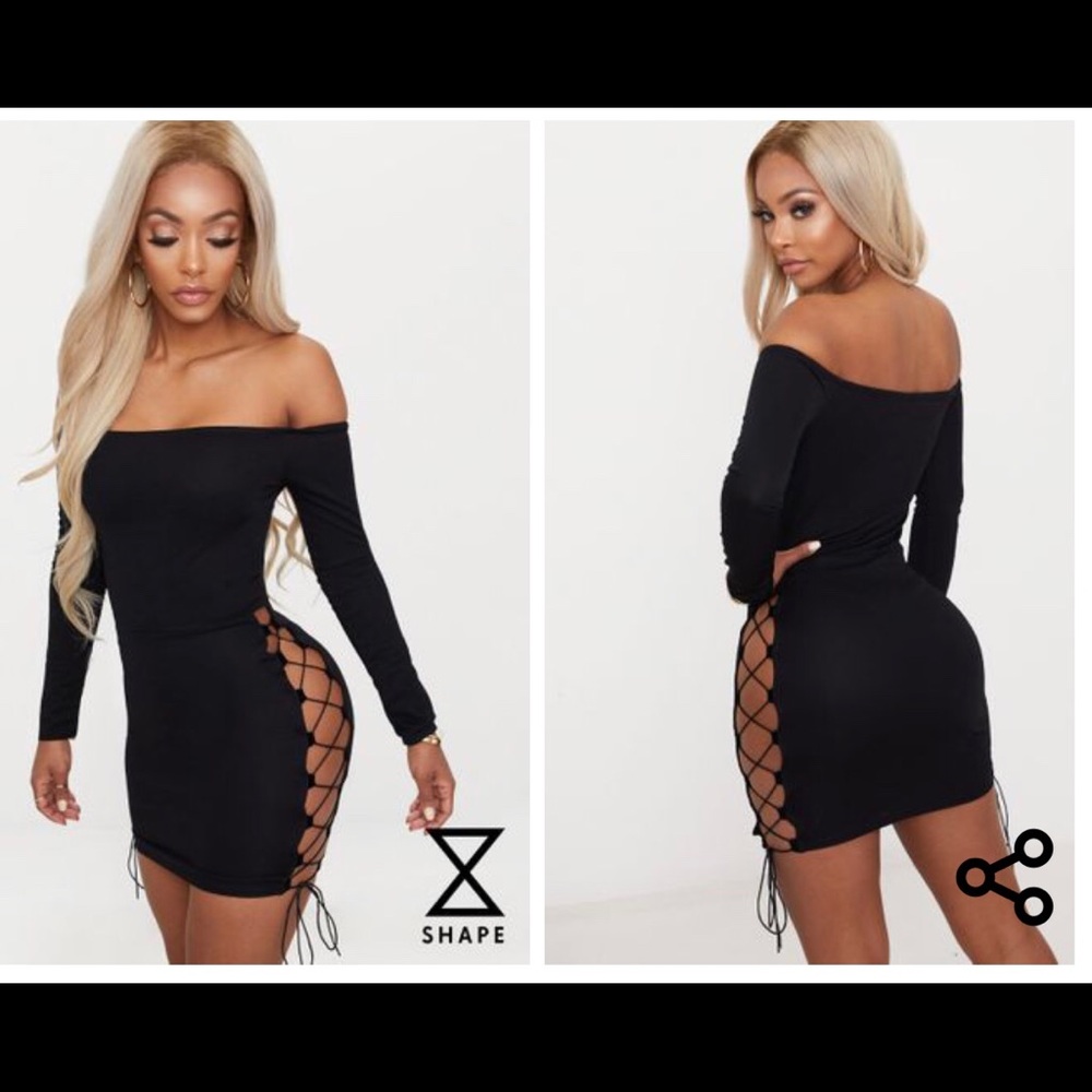 Lace up Dress